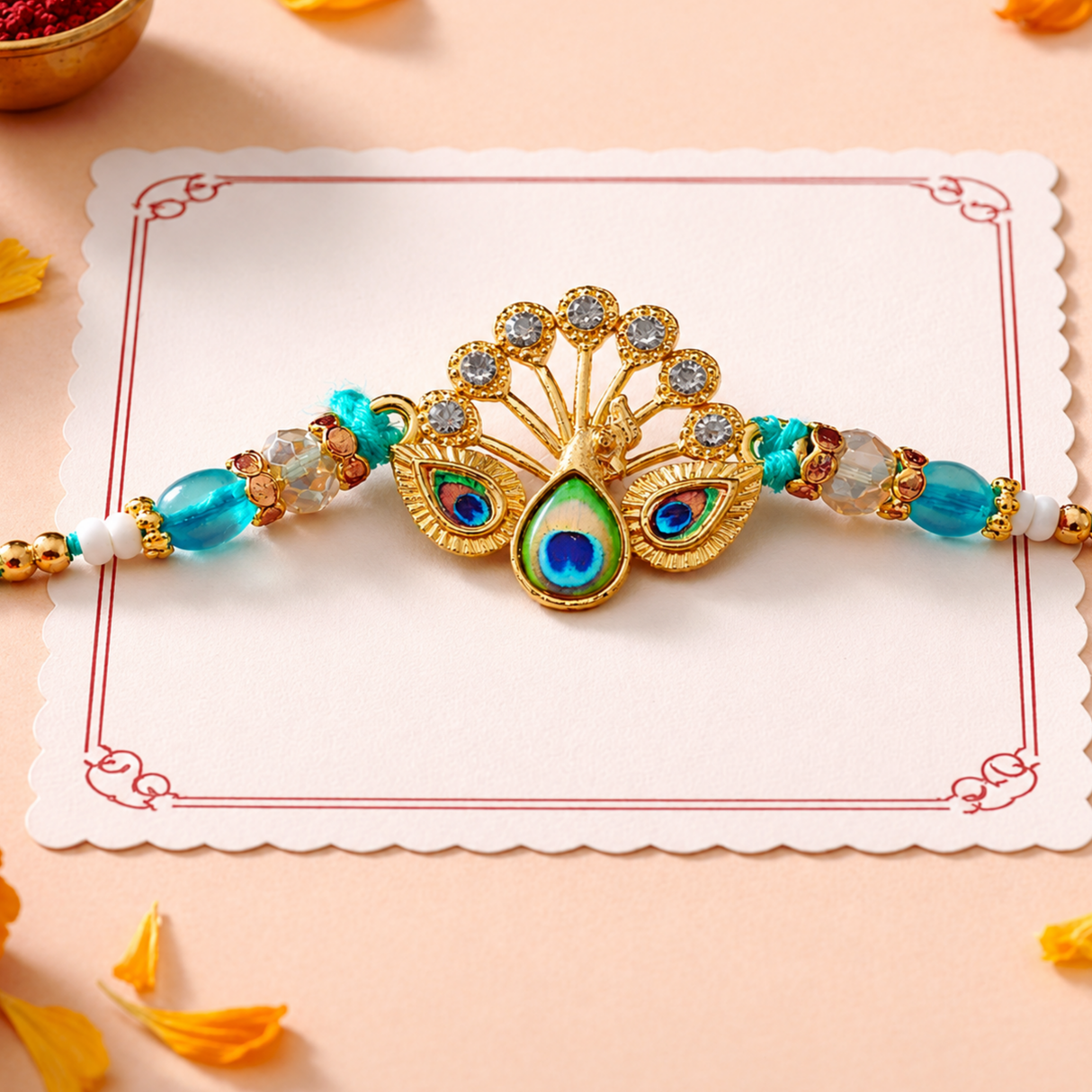 Bhai Rakhi | Peacock | Single | 1034