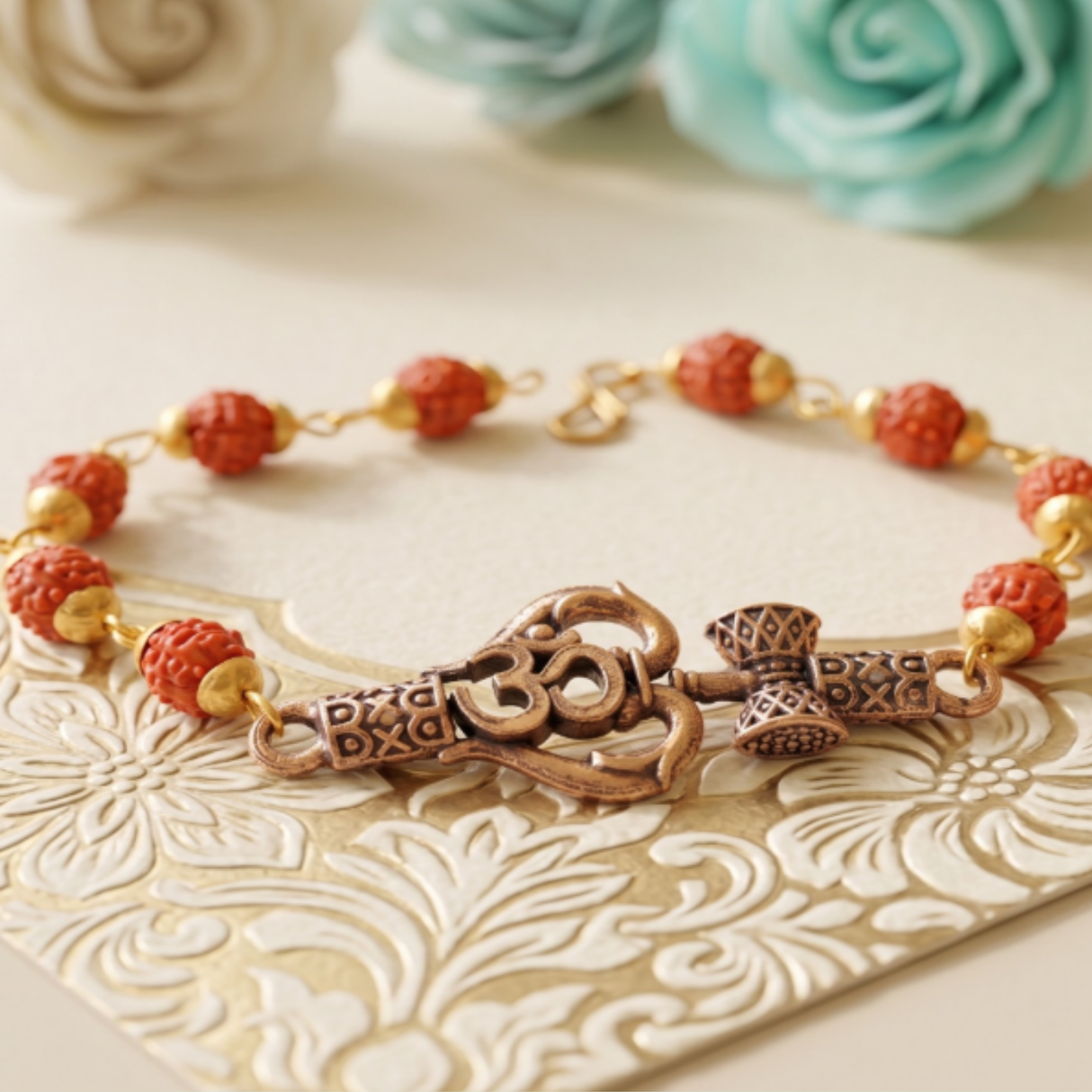 Bhai Rakhi | Rudraksha Bracelet | Single | 1043