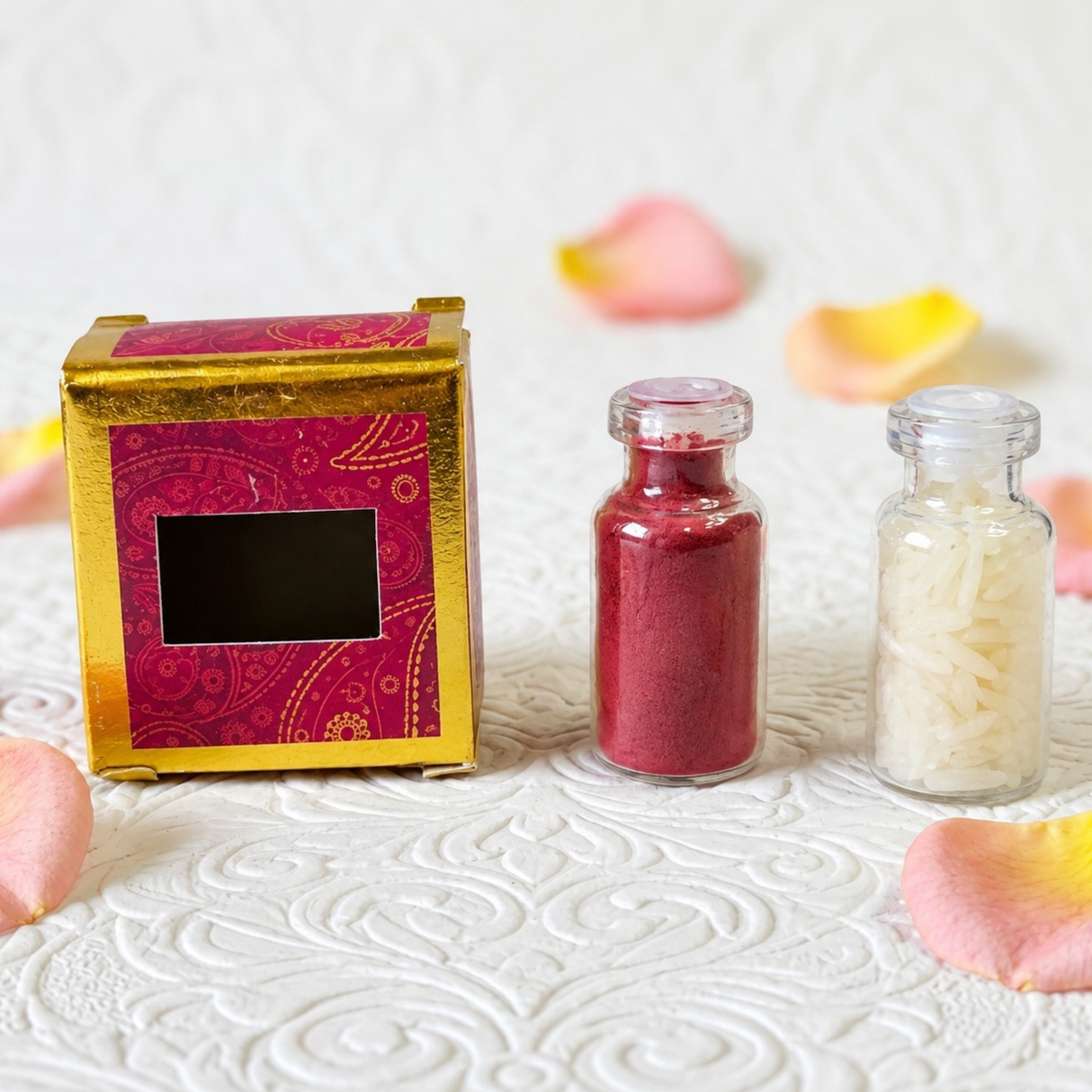 Roli Chawal Set | Glass Bottles | Single | 9002