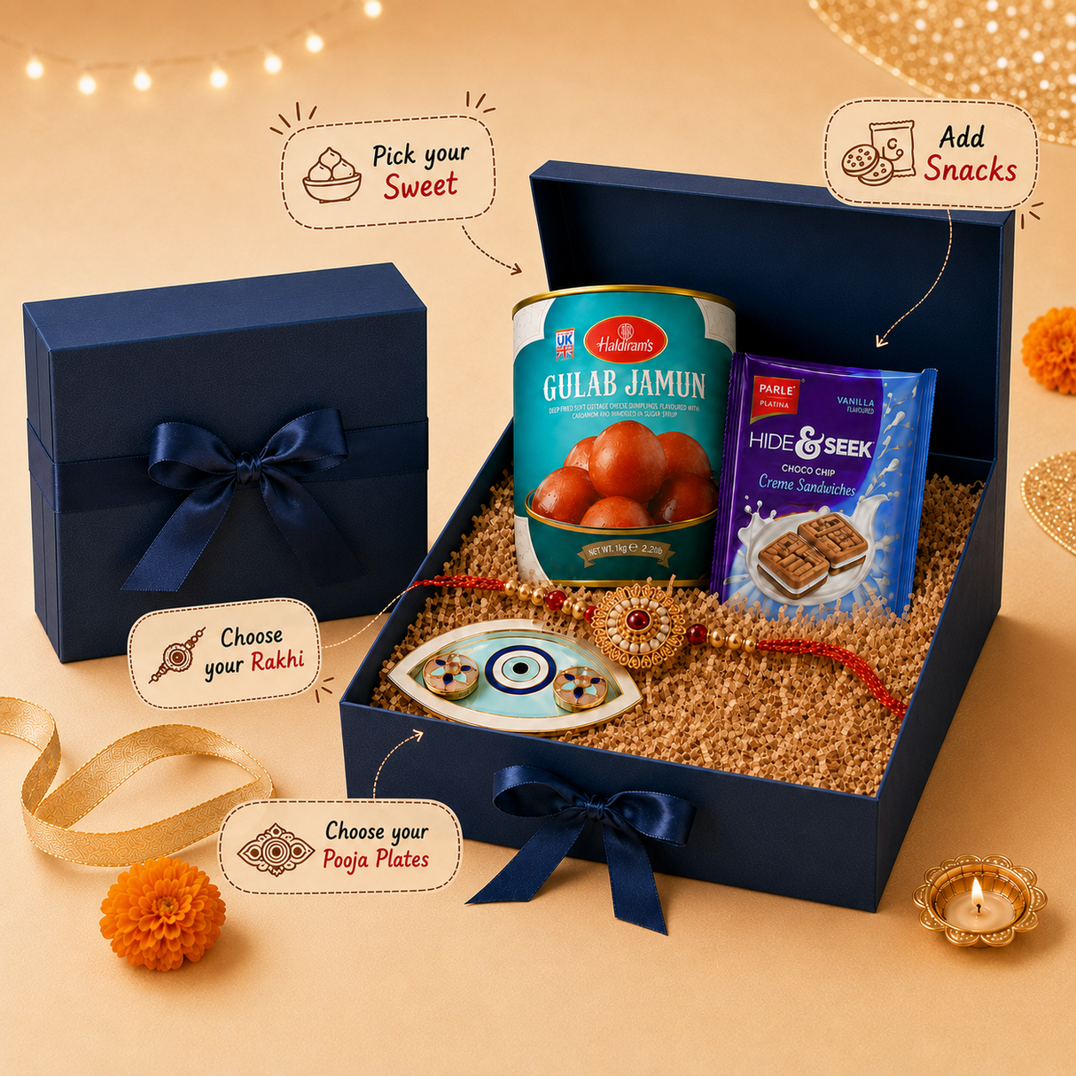Rakhi Hamper for Brother | Customisable Gift Box