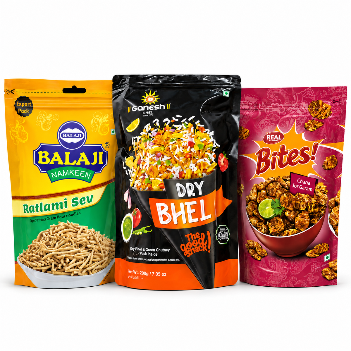 Dry Bhel and Sev Snack Box