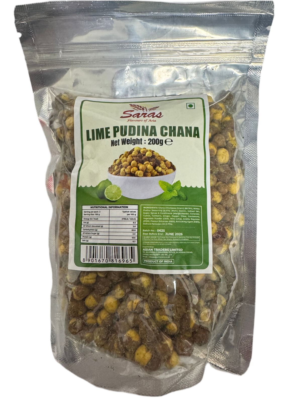 Saras Nimbu Pudina Chana