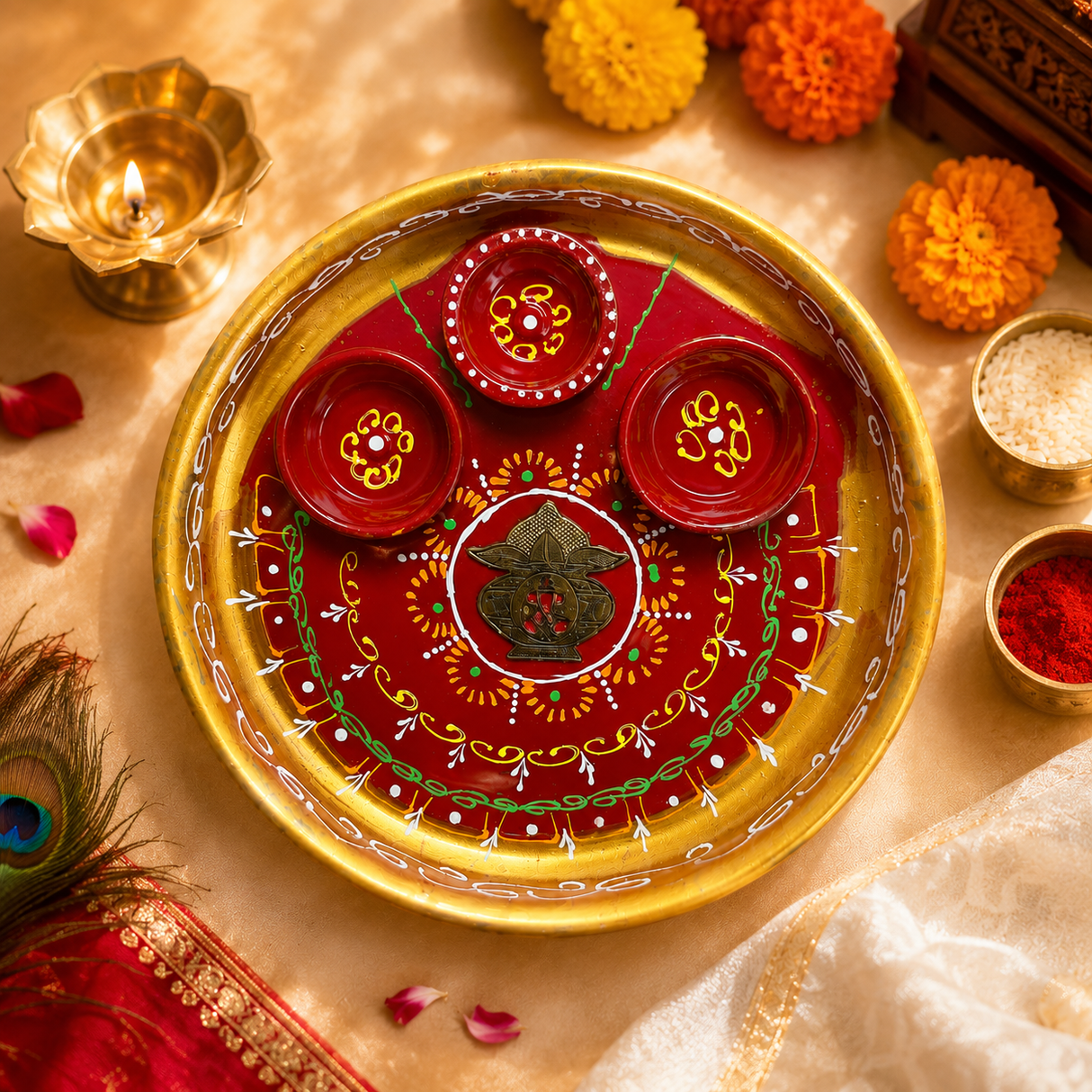 Pooja Thali | Designer | Single | 1162