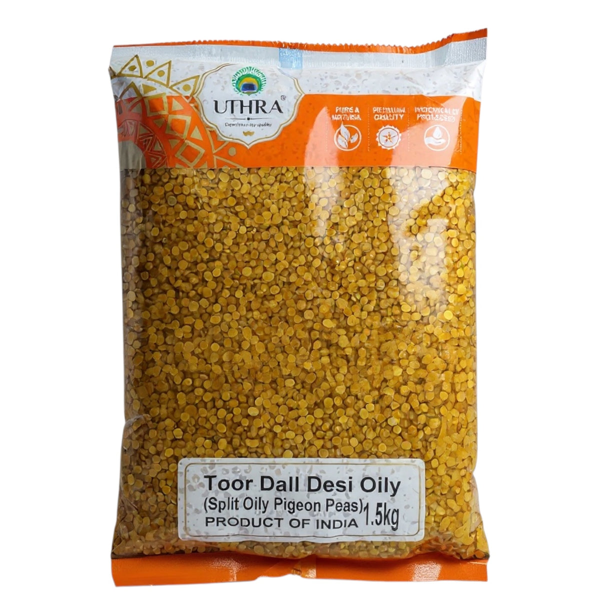 Uthra Oily Toor Dal 1.5kg