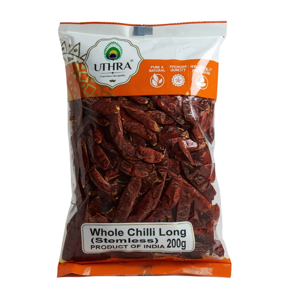 Uthra Whole Stemless Chilli 200g