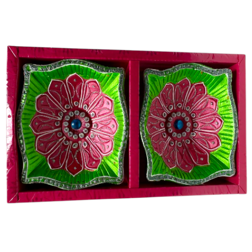 Square Big Diyas - 2pcs