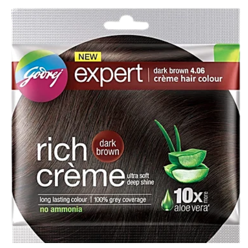 Godrej Dark Brown 4.06 Rich Cream Hair Colour