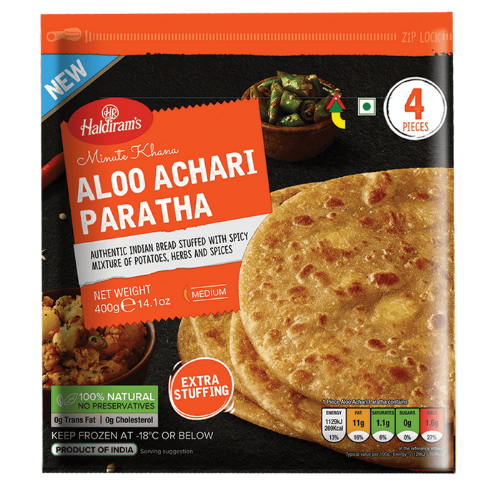 Haldirams Frozen Aloo Achari Paratha