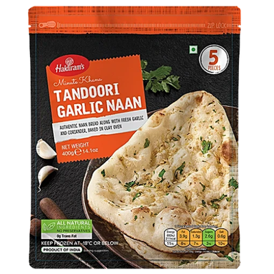 Haldirams Frozen Tandoori Garlic Naan