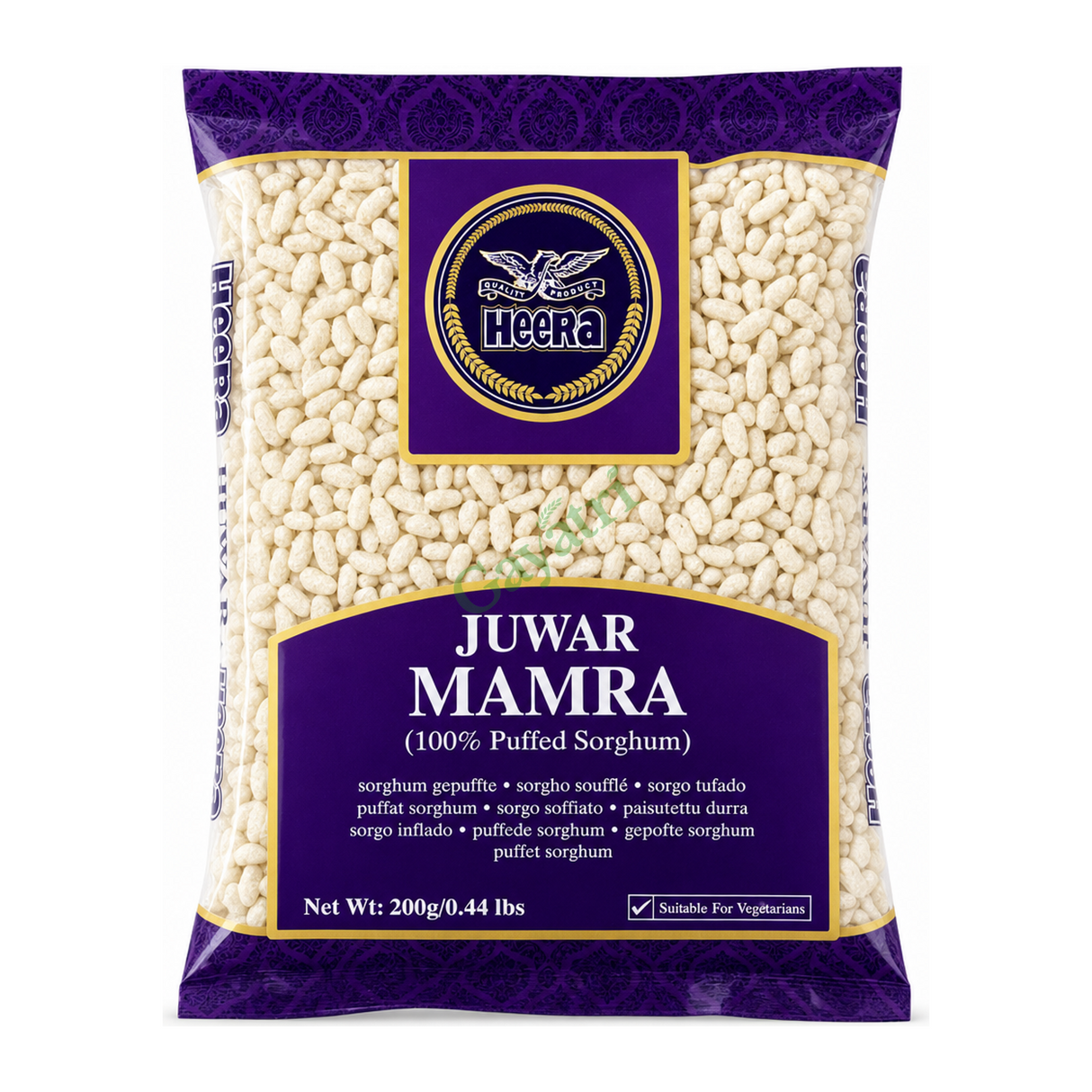 Juwar Mamra by Heera — front view showing product label and branding, studio product photo on white background
