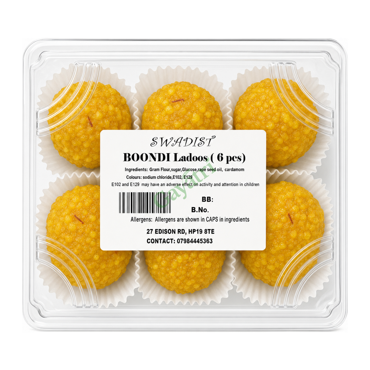 Boondi Ladoos by Swadist — front view showing product label and branding, studio product photo on white background