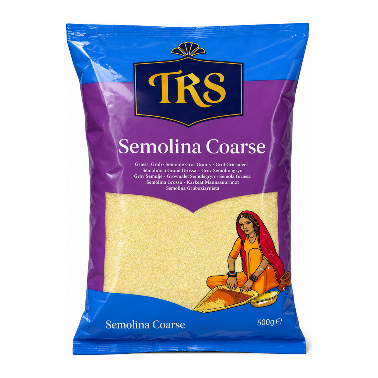 Semolina Coarse Coarse by TRS — front view showing product label and branding, studio product photo on white background