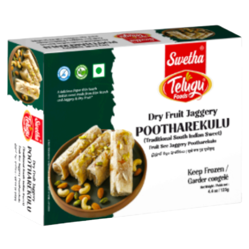 Telugu Foods Frozen Dry Fruit Pootharekulu