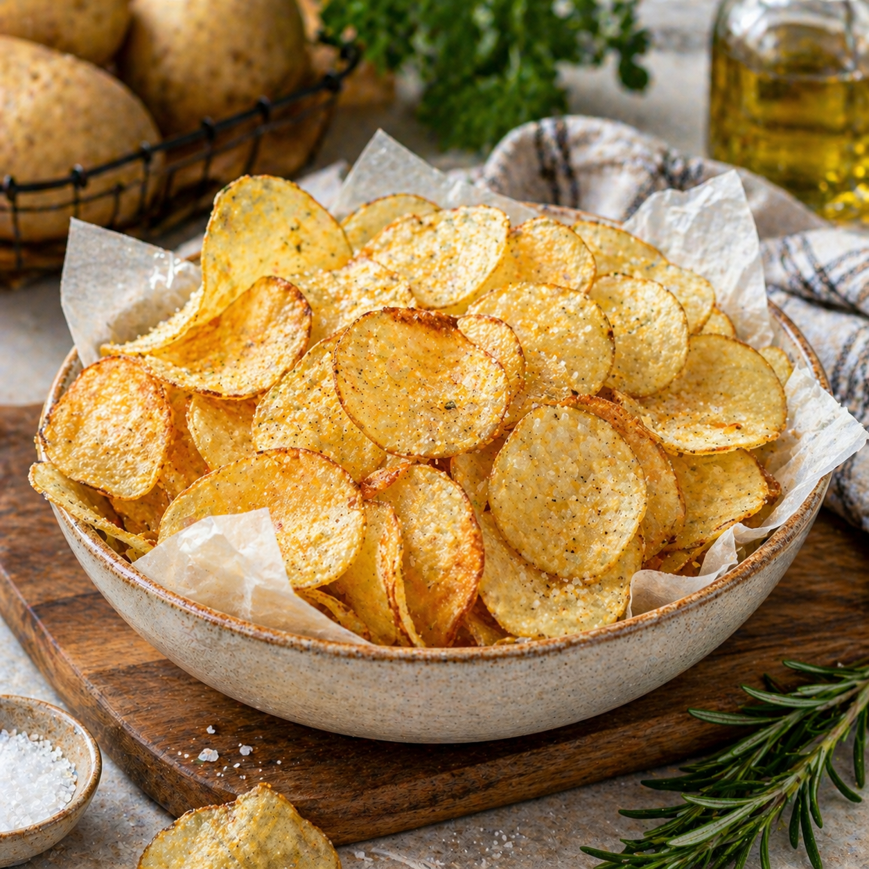 How to Make Crispy Potato Chips