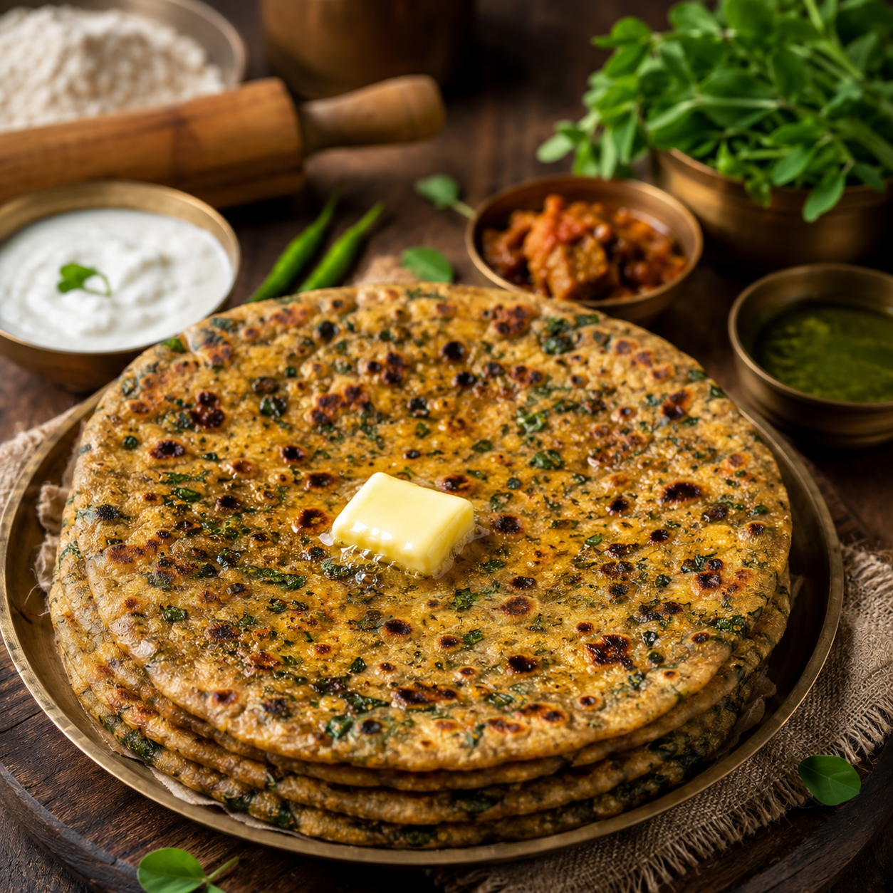 Methi Paratha Recipe