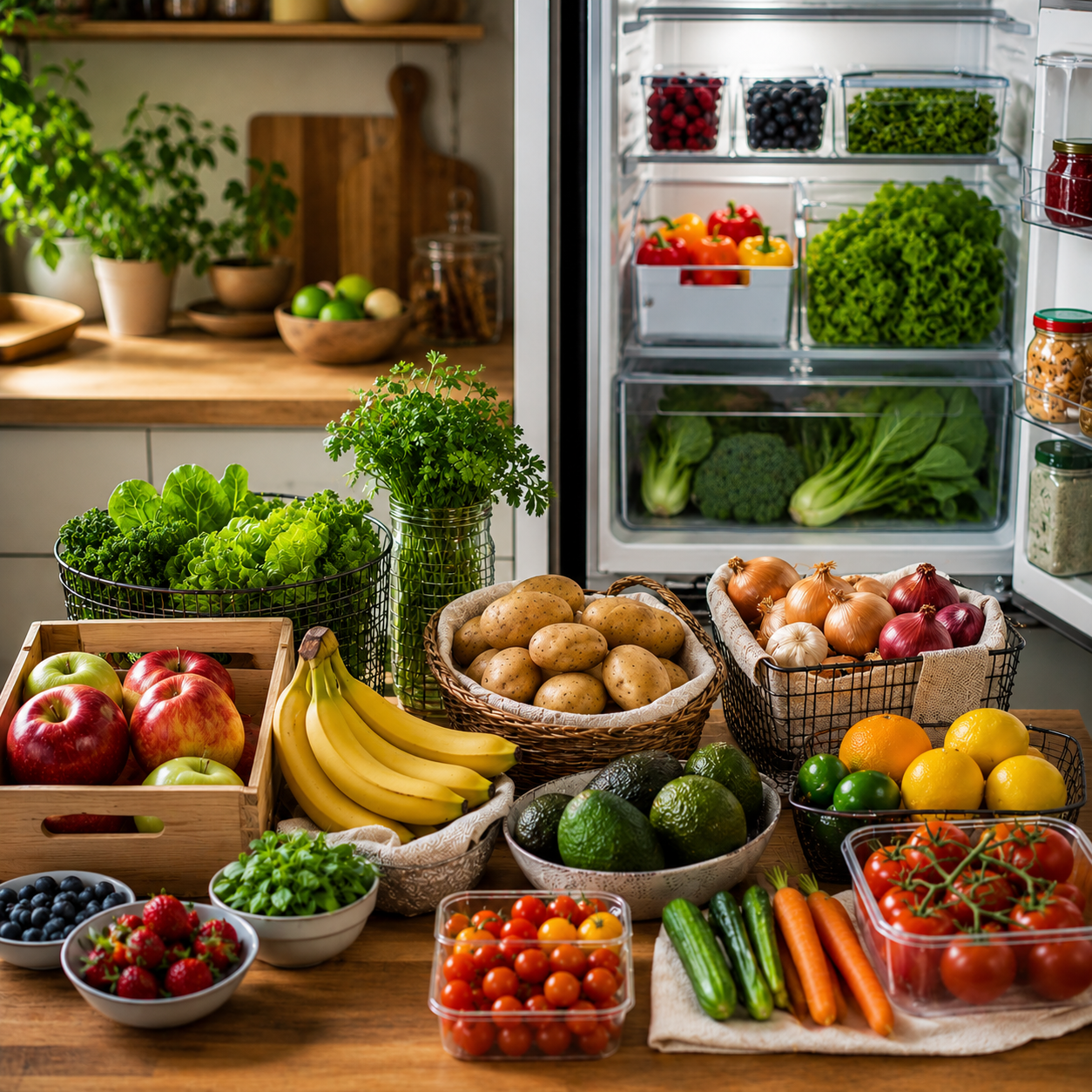 Storing Fruits and Vegetables