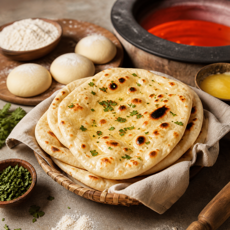 Making Naan Bread