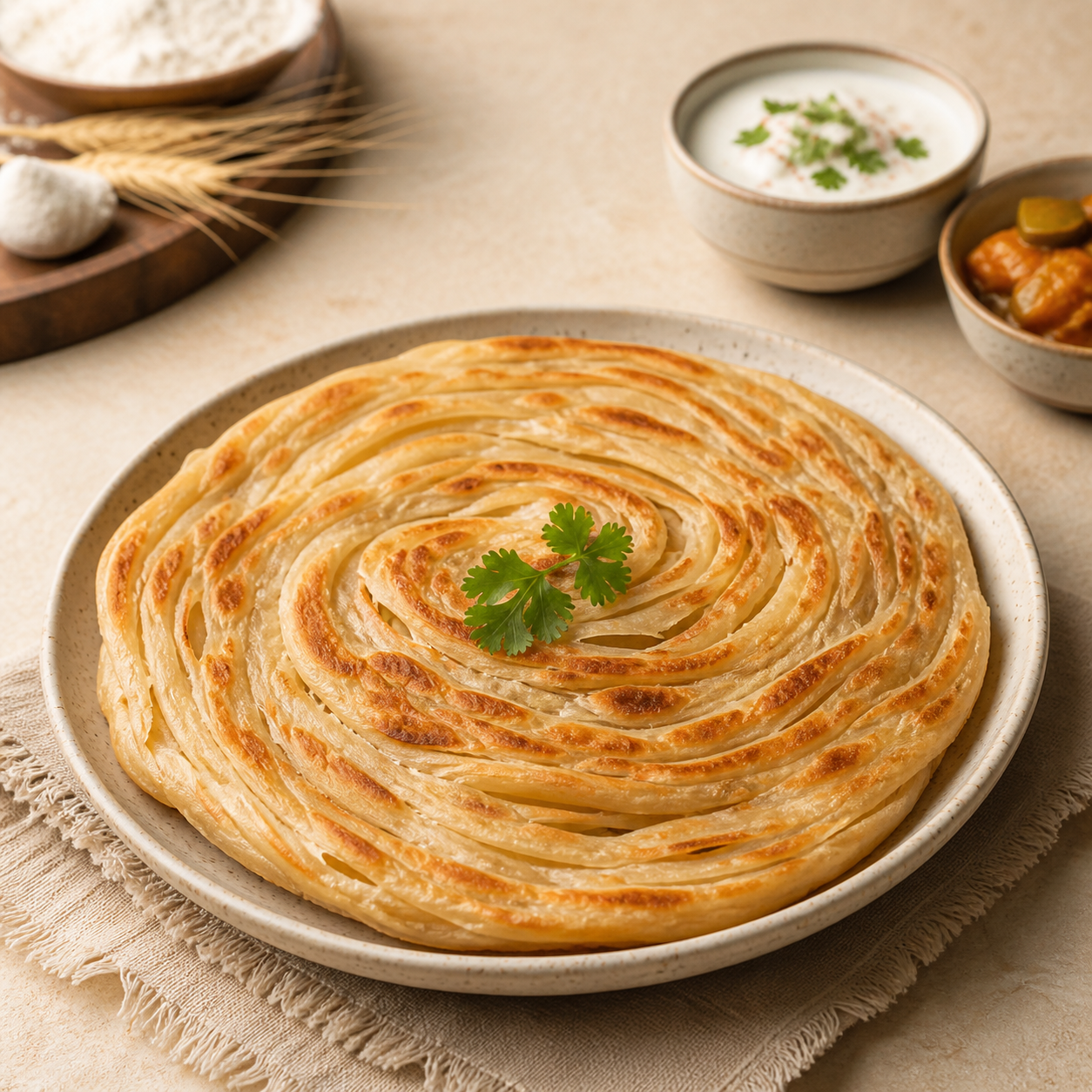 Lachha Paratha Recipe