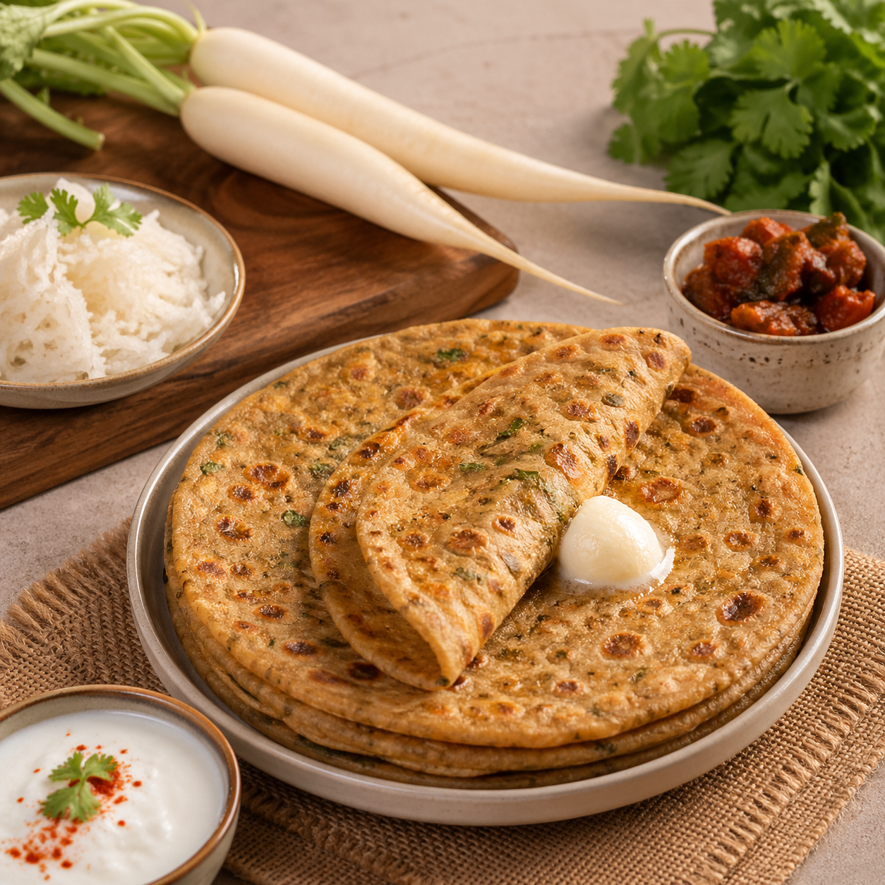 Mooli Paratha Recipe