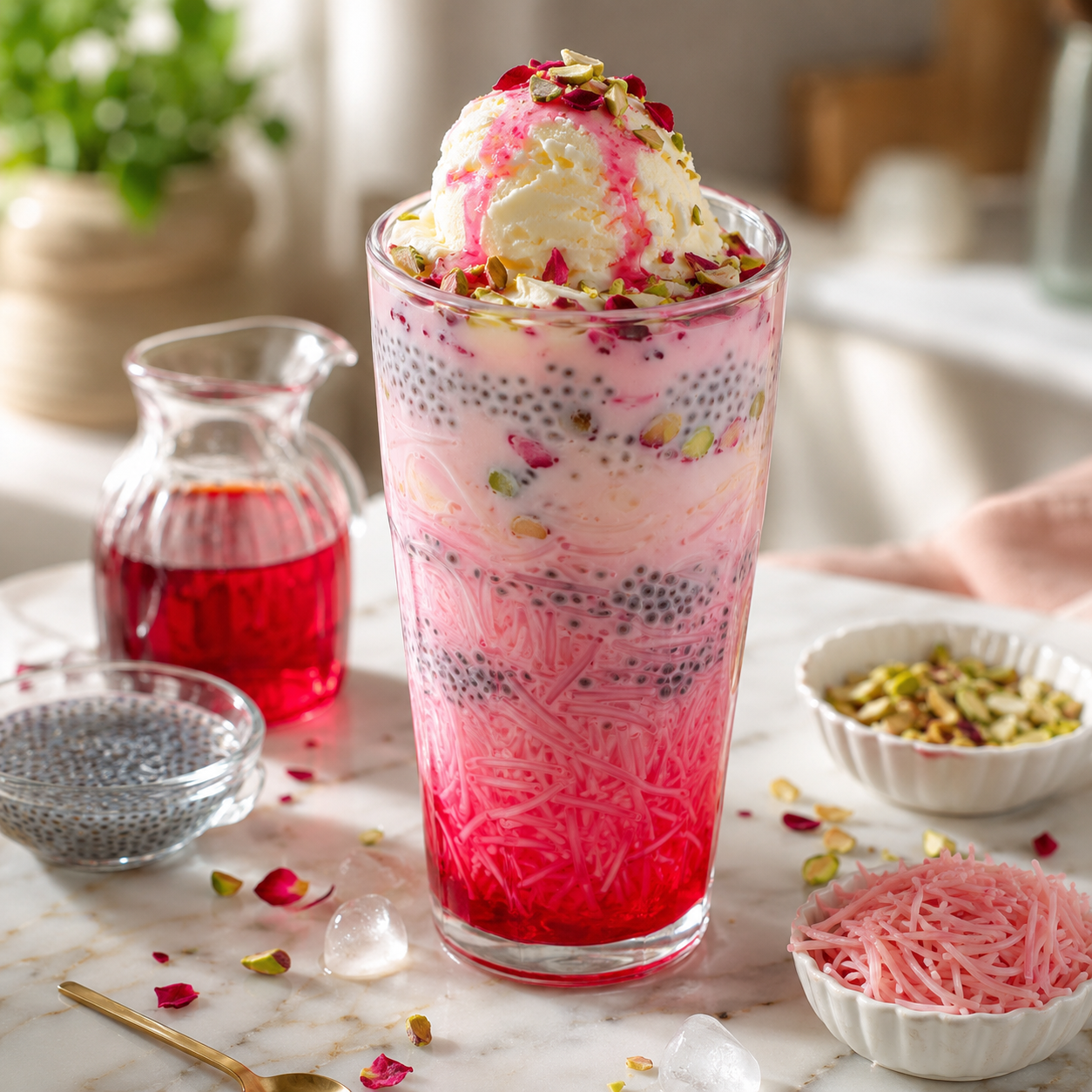 Rooh Afza Falooda Recipe