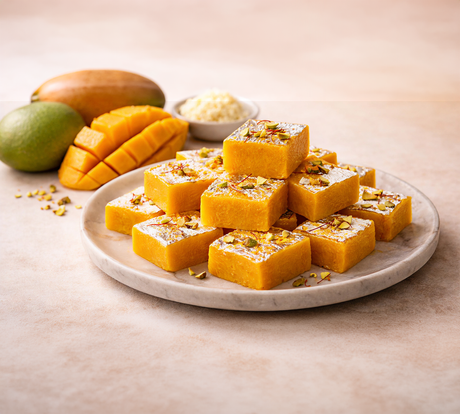 Mango Barfi Recipe with Kesar Mango