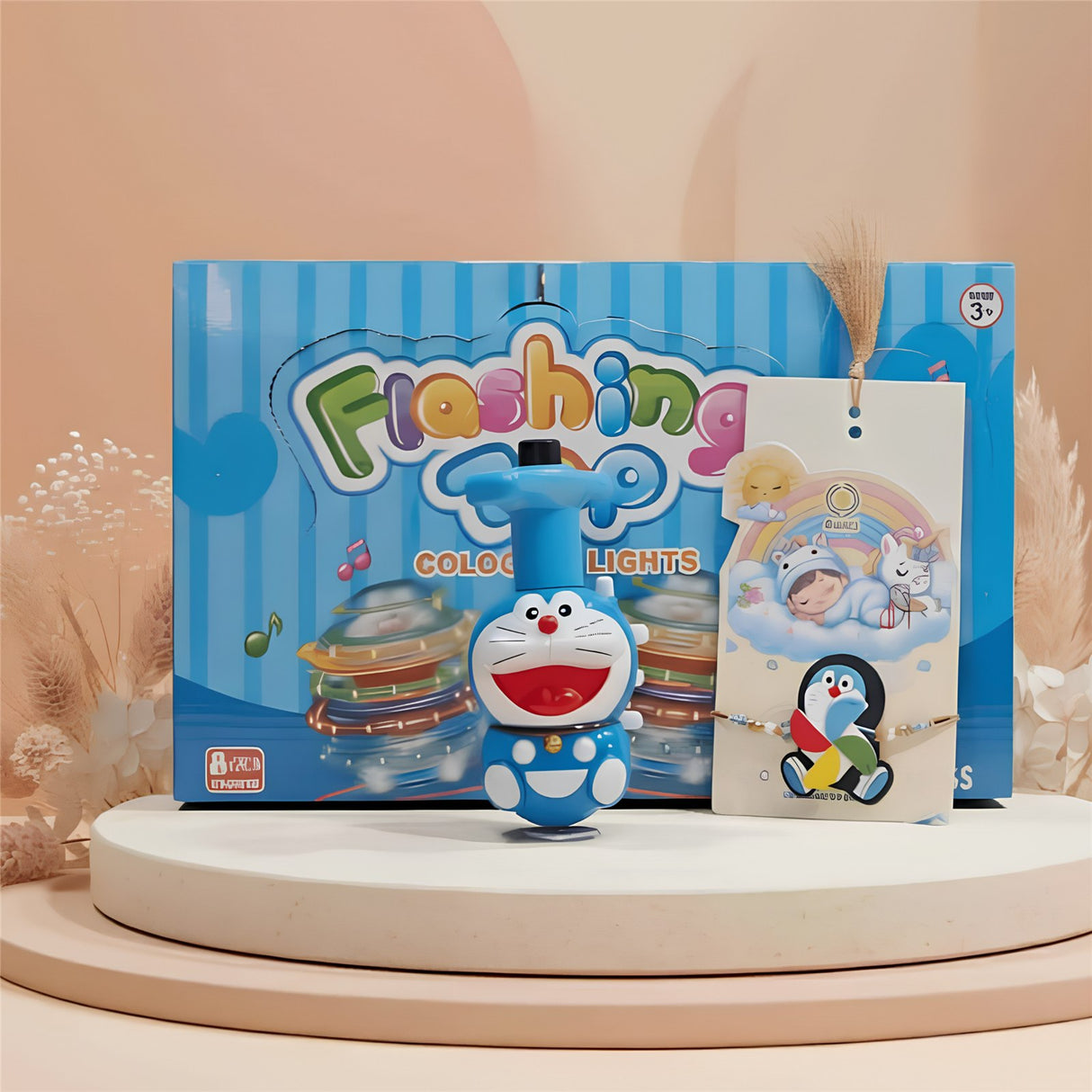 Kids Rakhi | Doraemon with Spinning Top | Set | 1053