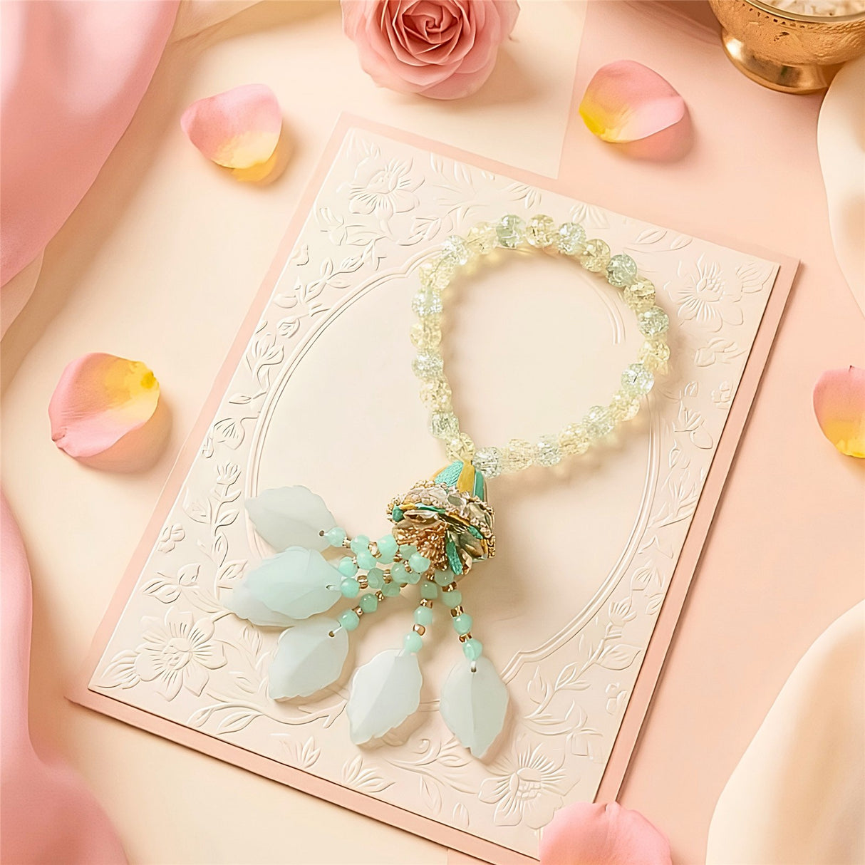 Bhai Bhabhi Rakhi | Crystal Leaf Lumba | Single | 1055
