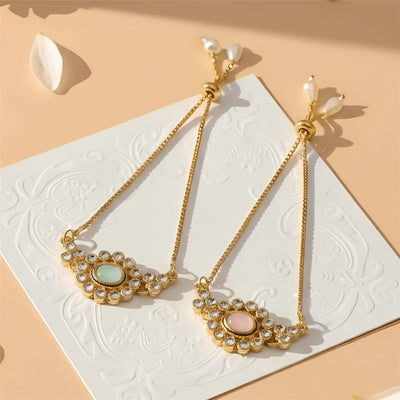 Bhai Bhabhi Rakhi | Crystal Chain Bracelet | Single | 1082