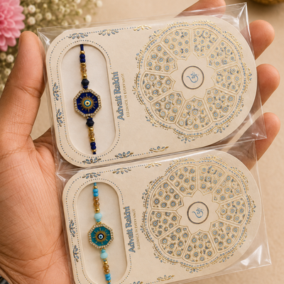 Bhai Rakhi | Evil Eye Beaded | Single | 1136