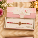 Bhai Rakhi | Gold Crystal Flower | Single | 1145