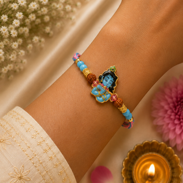 Bhai Rakhi | Bal Krishna Enamel | Single | 1156