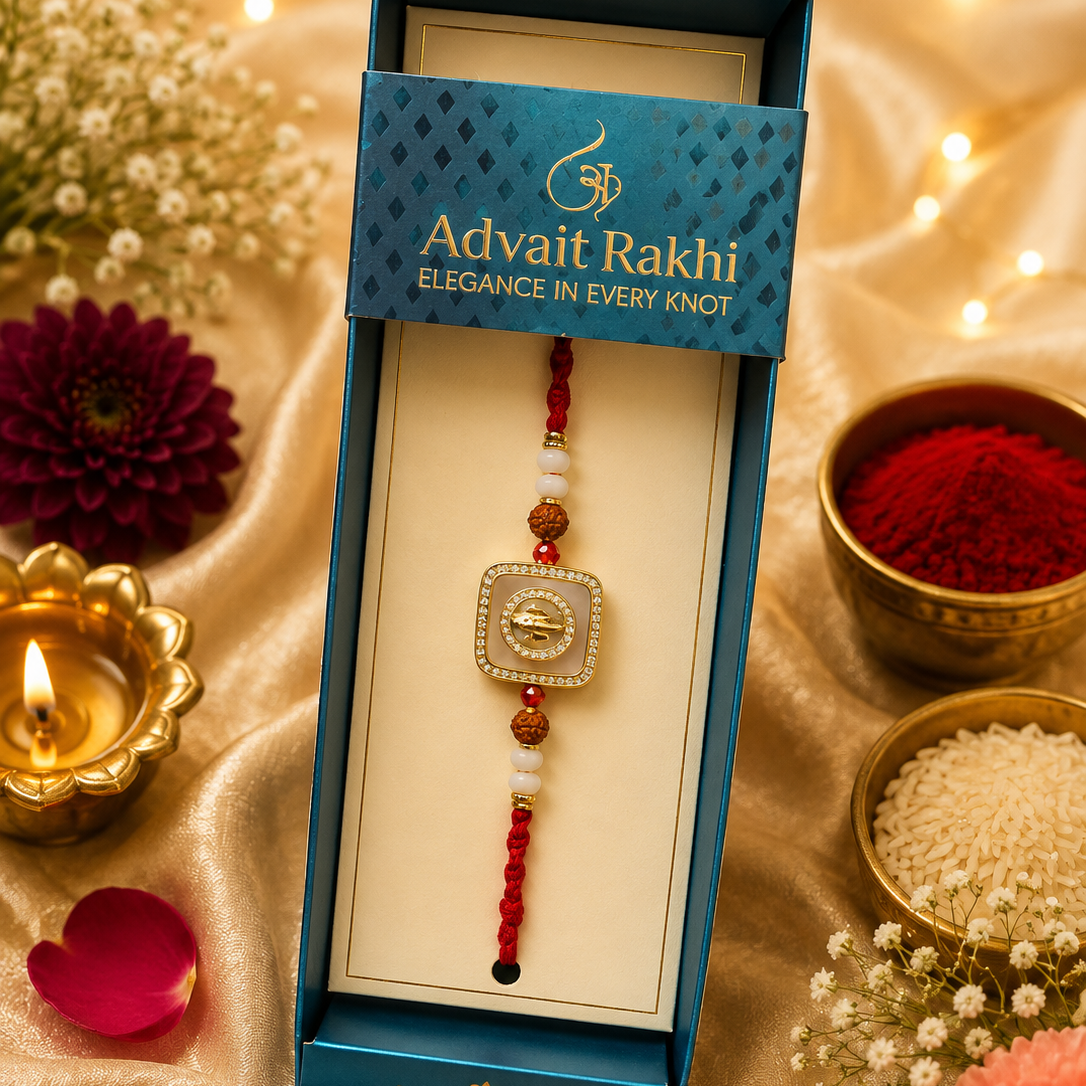 Bhai Rakhi | Crystal Ganesha | Single | 1178