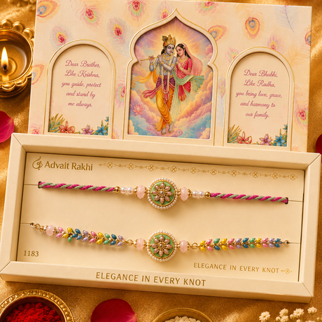 Bhai Bhabhi Rakhi | Pastel Petal | Pair | 1183