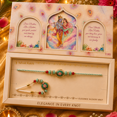 Bhai Bhabhi Rakhi | Jade Meenakari | Pair | 1195
