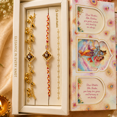 Bhai Bhabhi Rakhi | Meenakari Ghungroo | Pair | 1196
