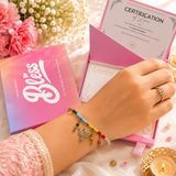 Bhabhi Rakhi | Golden Charm with Bird | 2057