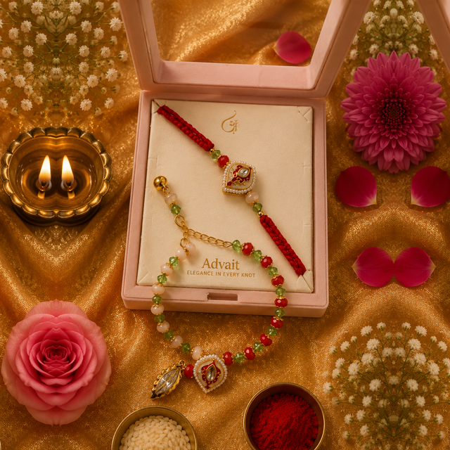 Bhai Bhabhi Rakhi | Crimson Paan | Pair | 2004