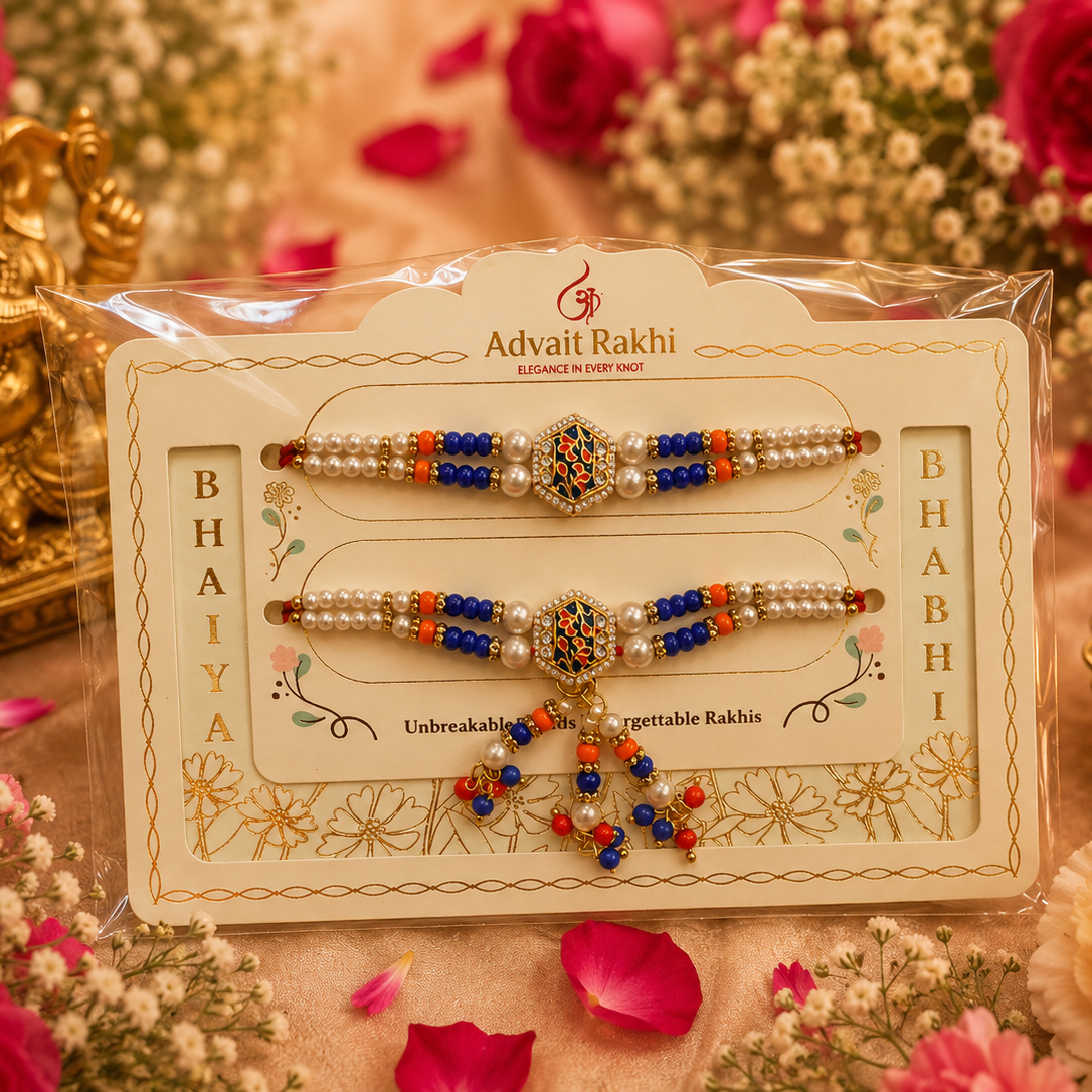 Bhai Bhabhi Rakhi | Royal Meenakari | Pair | 2015
