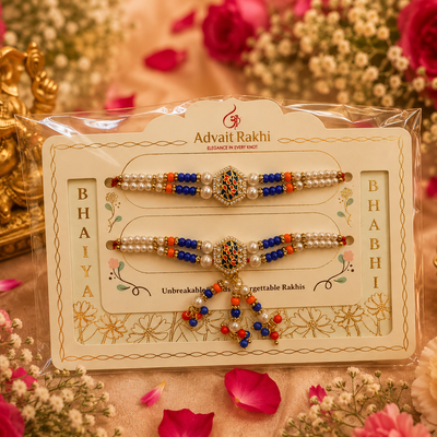 Bhai Bhabhi Rakhi | Royal Meenakari | Pair | 2015