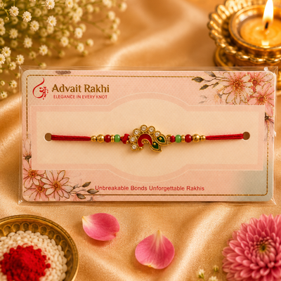 Bhai Rakhi | Meenakari Peacock | Single | 2028