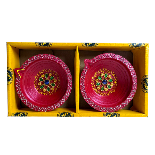 Big Coloured Diya 2 - 2pcs