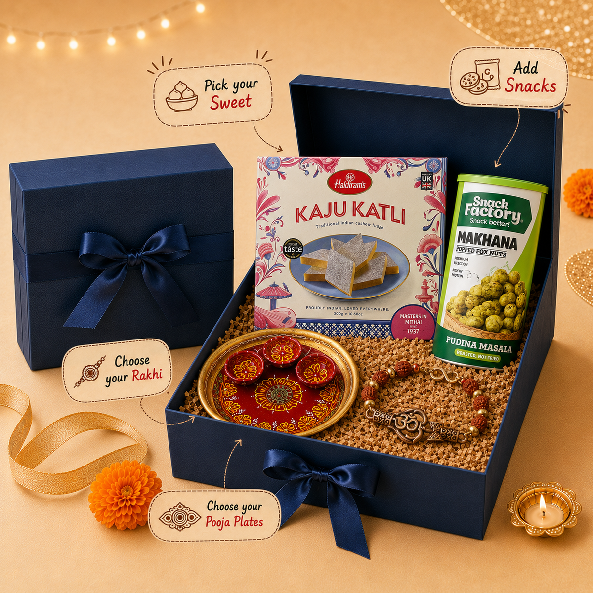 Rakhi Hamper for Brother | Customisable Gift Box