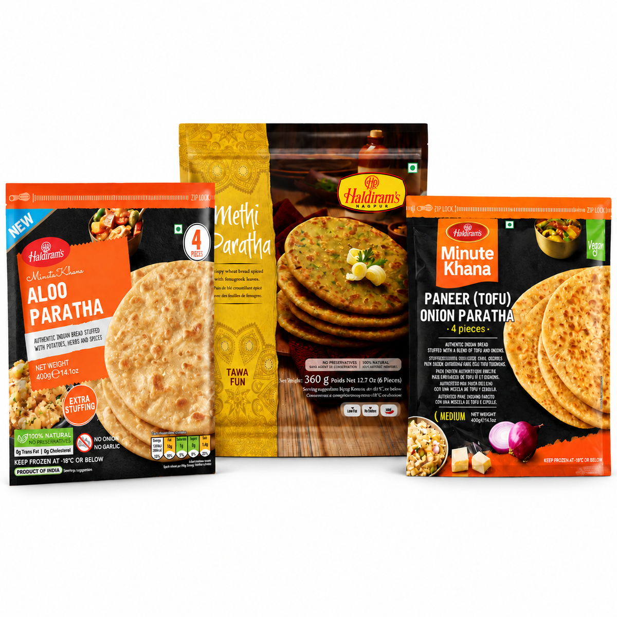 Paratha Lovers Freezer Trio
