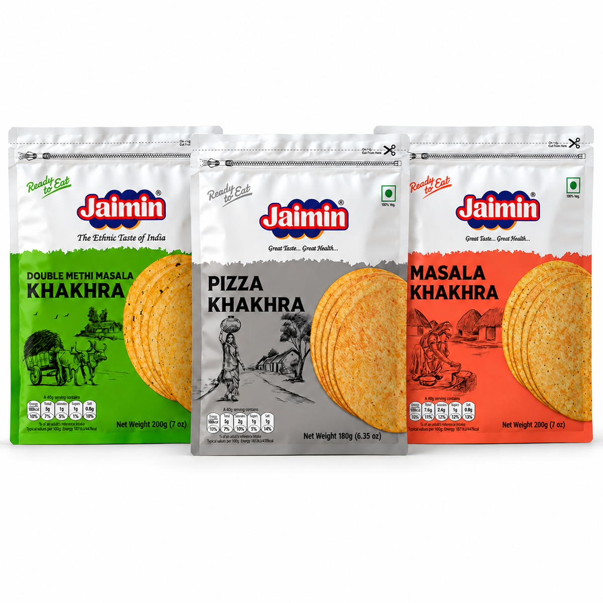 Khakhra Tiffin Trio