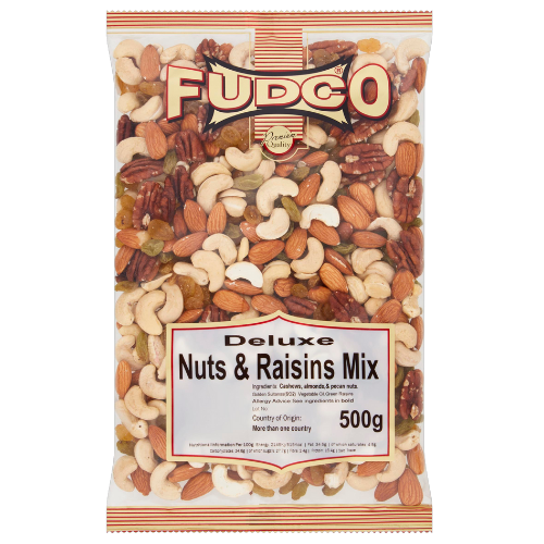 Fudco Deluxe Nuts And Raisin Mix 500g