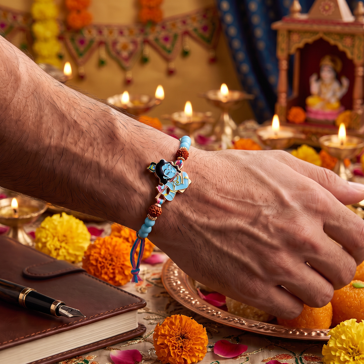 Bhai Rakhi | Designer | Krishna | Single | 1158