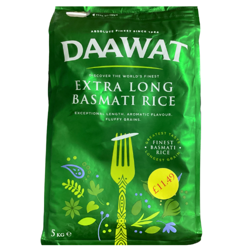 Daawat Extra Long Basmati Rice 5kg