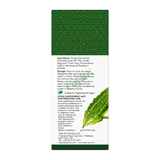 Premium Karela Juice Bitter Gourd 500ml by Top Op — ingredients side panel, studio product photo on white background