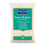 Pawa Medium (Flattened Rice) Medium by East End — front view showing product label and branding, studio product photo on white background