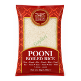 Pooni Boiled Rice by Heera — front view showing product label and branding, studio product photo on white background